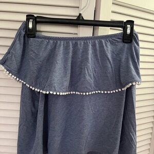 Old Navy Blue Top with White Trim
